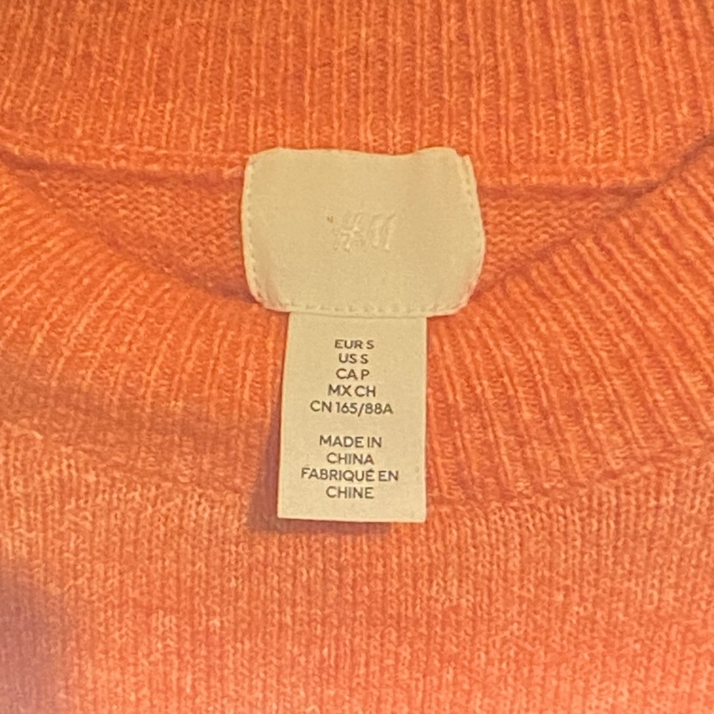 Knox Rose Orange Crew Neck Sweater - Picture 3 of 3